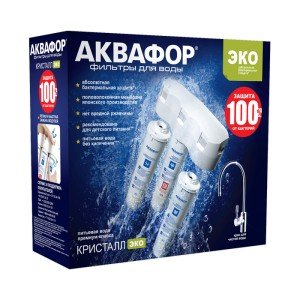 Проточная система Аквафор Кристалл Эко Эко-программа