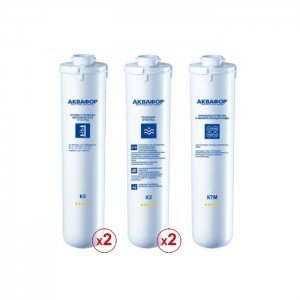 Комплект сменных модулей для Аквафор DWM 101 Морион на год (без мембраны)